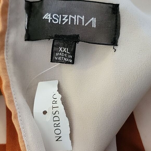 4SI3NNA Stripe Deep V Jumpsuit - Picture 7 of 7